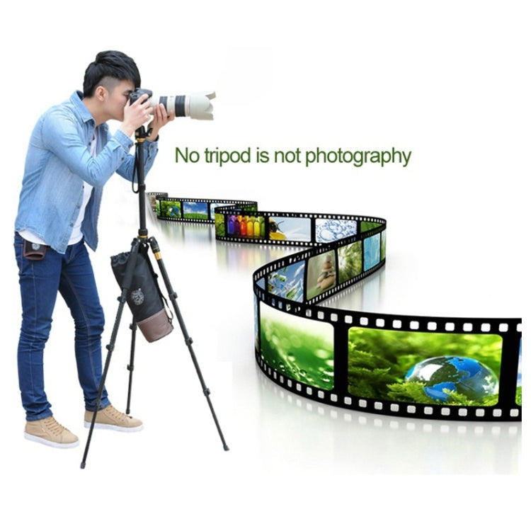 Q555 4-Section Folding Legs Aluminum Alloy Tripod Mount Monopod Holder with Ball Head Q555 4-Section Folding Legs Aluminum Alloy Tripod Mount Monopod Holder with Ball Head