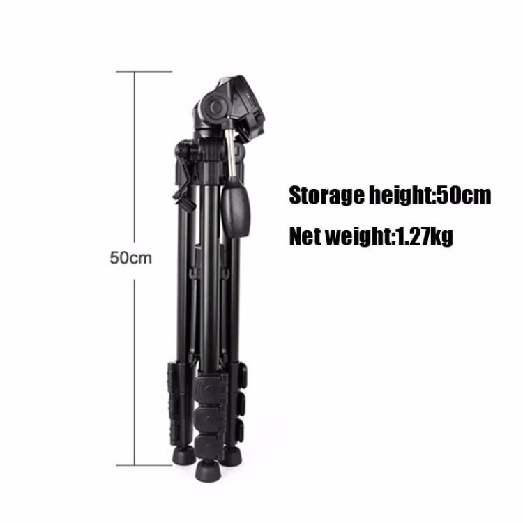 Q111 4-Section Folding Legs Live Broadcast Aluminum Alloy Tripod Mount with Three-dimensional Damping Tripod Heads Q111 4-Section Folding Legs Live Broadcast Aluminum Alloy Tripod Mount with Three-dimensional Damping Tripod Heads