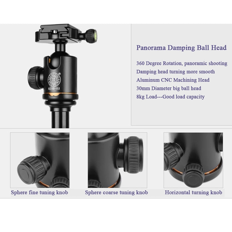 Q222 Portable 4-Section Folding Legs Aluminum Alloy Tripod Mount Monopod Holder with Ball Heads Q222 Portable 4-Section Folding Legs Aluminum Alloy Tripod Mount Monopod Holder with Ball Heads