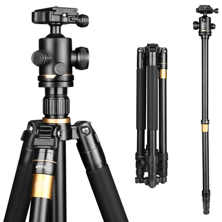 Q222 Portable 4-Section Folding Legs Aluminum Alloy Tripod Mount Monopod Holder with Ball Heads Q222 Portable 4-Section Folding Legs Aluminum Alloy Tripod Mount Monopod Holder with Ball Heads