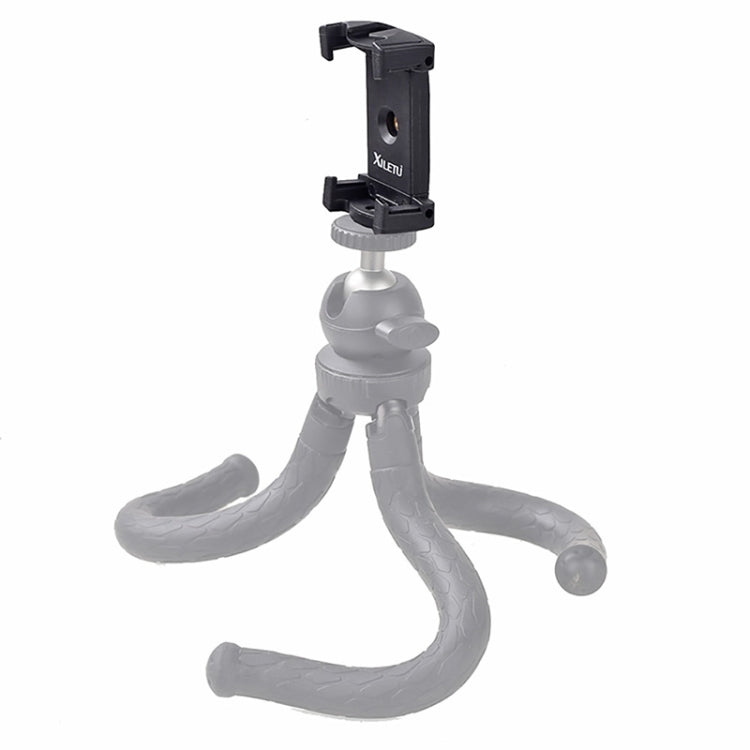 Xiletu Xj-12 Live Broadcast Bracket Fixing Clip Tripod Mount Phone Clamp with 1/4 inch Screw Holes & Cold Shoe Base Xiletu Xj-12 Live Broadcast Bracket Fixing Clip Tripod Mount Phone Clamp with 1/4 inch Screw Holes & Cold Shoe Base