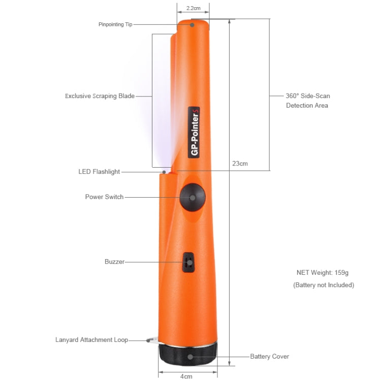 Detector de metales Detector de oro Pointer de localización precisa, GP-Pointer S Negro, GP-Pointer S Verde, GP-Pointer S Naranja Detector de metales Detector de oro Pointer de localización precisa, GP-Pointer S Negro, GP-Pointer S Verde, GP-Pointer S Naranja