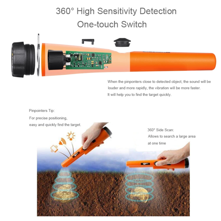 Detector de metales Detector de oro Pointer de localización precisa, GP-Pointer S Negro, GP-Pointer S Verde, GP-Pointer S Naranja Detector de metales Detector de oro Pointer de localización precisa, GP-Pointer S Negro, GP-Pointer S Verde, GP-Pointer S Naranja