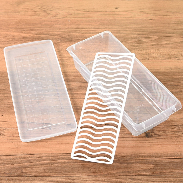 Kitchen Refrigerator Drainable Fresh-Keeping Box Food Plastic Sealed Freezer Storage Box Fish Fresh Box, 27x20x5.5cm, 27x11x6cm Kitchen Refrigerator Drainable Fresh-Keeping Box Food Plastic Sealed Freezer Storage Box Fish Fresh Box, 27x20x5.5cm, 27x11x6cm