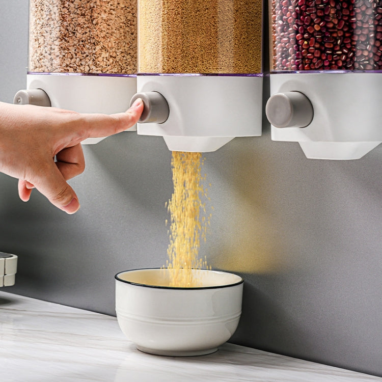 Wall-Mounted Miscellaneous Grain Storage Box Kitchen Large-Capacity Push-Type Sealed Tank, Medium, Large Wall-Mounted Miscellaneous Grain Storage Box Kitchen Large-Capacity Push-Type Sealed Tank, Medium, Large