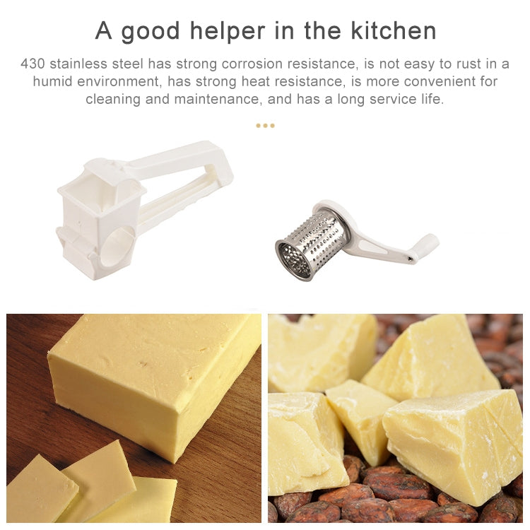 Cheese Hand-Cranked Rotary Grater Plastic Multi-Purpose Grater, Hand-Cranked Grater Cheese Hand-Cranked Rotary Grater Plastic Multi-Purpose Grater, Hand-Cranked Grater
