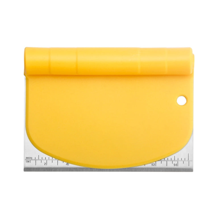 Stainless Steel Dough Cutter Scraper With Scale Cutter Baking Tools, 2 PCS  Noodle Cutter (Yellow) Stainless Steel Dough Cutter Scraper With Scale Cutter Baking Tools, 2 PCS  Noodle Cutter (Yellow)