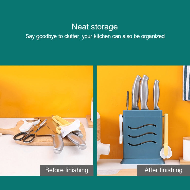 Kitchen Multifunctional Three-Hole Invisible Knife Holder Hollow Drain Kitchenware Storage Rack Kitchen Multifunctional Three-Hole Invisible Knife Holder Hollow Drain Kitchenware Storage Rack