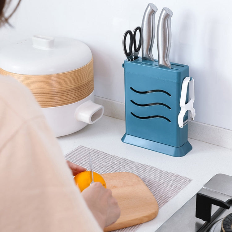 Kitchen Multifunctional Three-Hole Invisible Knife Holder Hollow Drain Kitchenware Storage Rack Kitchen Multifunctional Three-Hole Invisible Knife Holder Hollow Drain Kitchenware Storage Rack