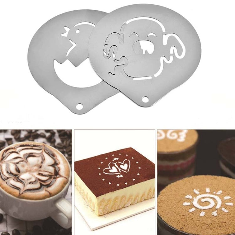 6 PCS Stainless Steel Garland Mold Fancy Coffee Printing Model Coffee Milk Foam Spray Pattern Template Random Style Delivery, 6 PCS 6 PCS Stainless Steel Garland Mold Fancy Coffee Printing Model Coffee Milk Foam Spray Pattern Template Random Style Delivery, 6 PCS