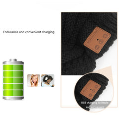 YZ Binaural Call Music Bluetooth Cap Winter Warm Wireless Headset Cap