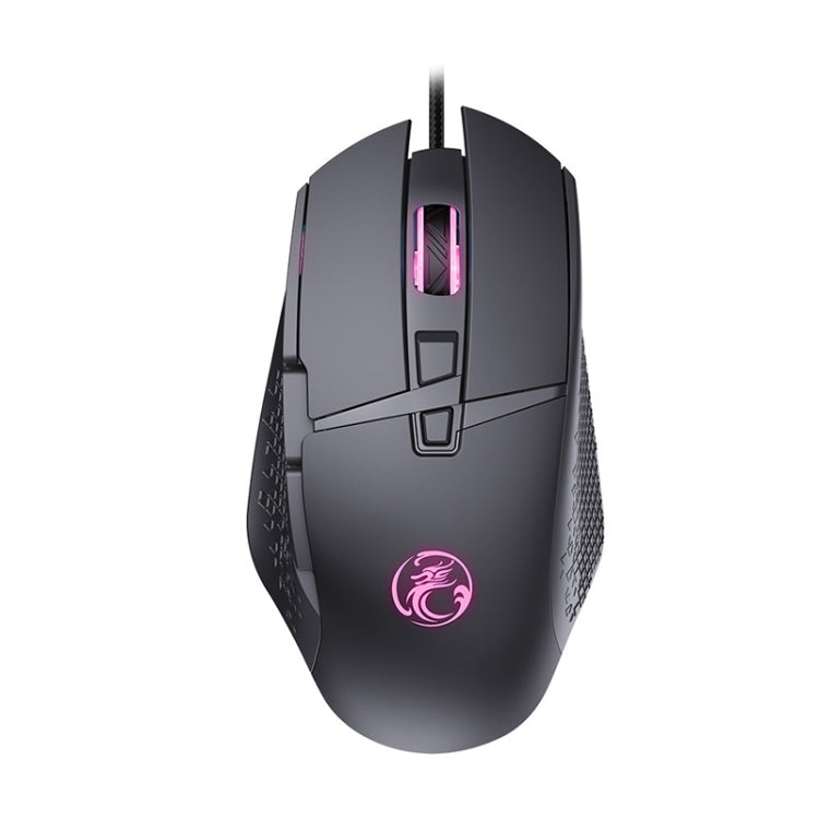 Ratón para juegos con cable USB luminoso iMICE T91 de 8 teclas y 7200 DPI, longitud del cable: 1,8 m