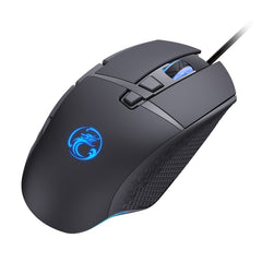 Ratón para juegos con cable USB luminoso iMICE T91 de 8 teclas y 7200 DPI, longitud del cable: 1,8 m