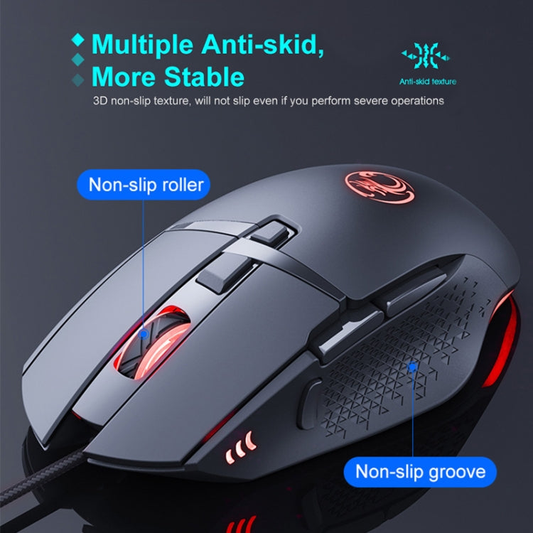 Ratón para juegos con cable USB luminoso iMICE T91 de 8 teclas y 7200 DPI, longitud del cable: 1,8 m Ratón para juegos con cable USB luminoso iMICE T91 de 8 teclas y 7200 DPI, longitud del cable: 1,8 m