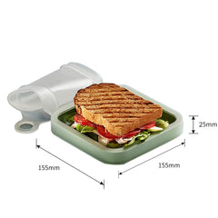 Sandwich Toast Bento Box Lunchbox Portable Take-Out Student Office Worker Lunch Box, 301-500ml