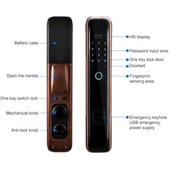 Smart Wifi Anti-Theft Fingerprint Password Lock Mobile Phone Remote Control Electronic Door Lock Magnetic Card Lock