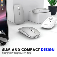 Inphic PM1 Office Mute Kabellose Laptop-Maus, matt, Batterieanzeige, Bluetooth
