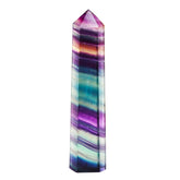 Natural Rough Stone Hexagonal Crystal Column Colorful Fluorite Column Ornaments, 3.5-4 cm, 4.1-4.9 cm, 5-6 cm, 6.1-6.4 cm, 6.5-7 cm, 7.1-7.4 cm, 7.5-8 cm, 8.1-9 cm, 9.1-10 cm, 10.1-11 cm, 11.1-12 cm, 12.1-13 cm, 13.1-14 cm, 14.1-15 cm, 3 cm or So