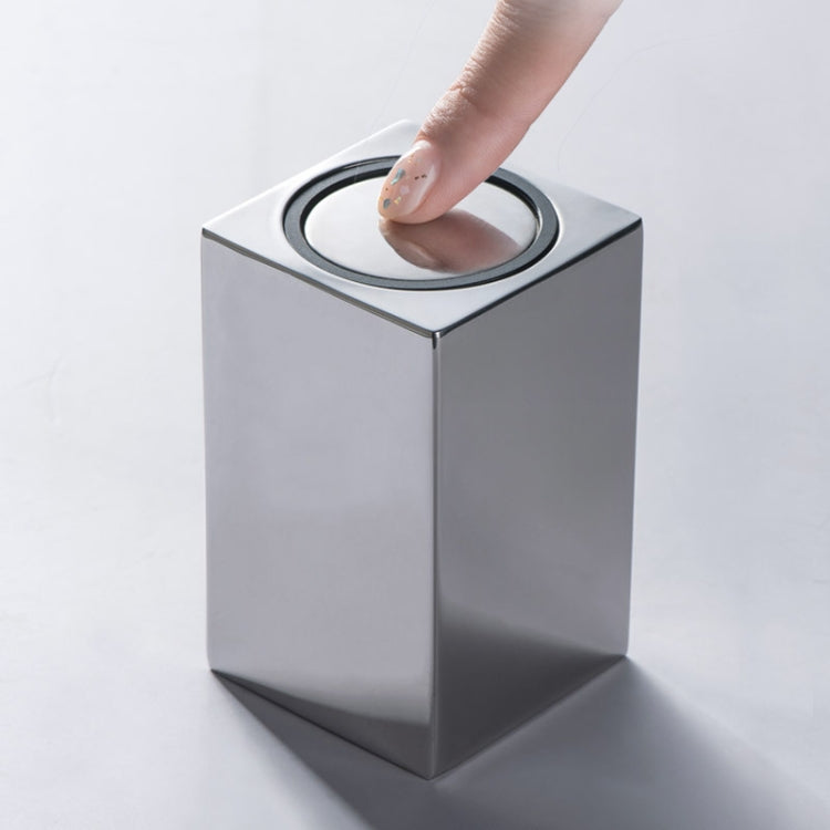 Push-Type Stainless Steel Toothpick Holder Portable Automatic Pop-Up Toothpick Storage Box, Square Push-Type  Stainless Steel Push-Type Stainless Steel Toothpick Holder Portable Automatic Pop-Up Toothpick Storage Box, Square Push-Type  Stainless Steel