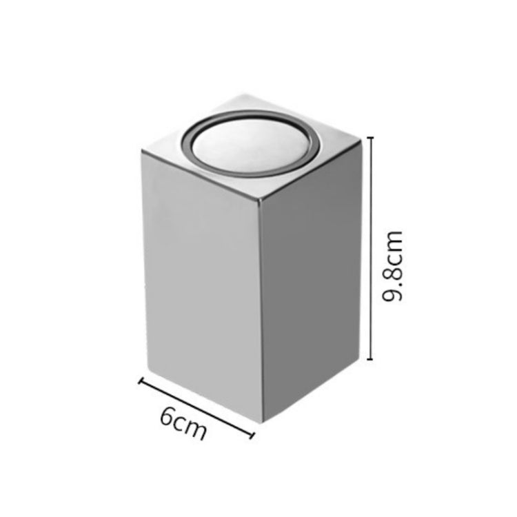 Push-Type Stainless Steel Toothpick Holder Portable Automatic Pop-Up Toothpick Storage Box, Square Push-Type  Stainless Steel Push-Type Stainless Steel Toothpick Holder Portable Automatic Pop-Up Toothpick Storage Box, Square Push-Type  Stainless Steel