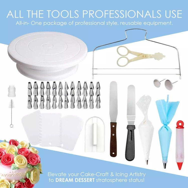 205 in 1 Cake Decorating Turntable Set Cake Decorating Mouth Baking Utensils, 205 PCS/Set 205 in 1 Cake Decorating Turntable Set Cake Decorating Mouth Baking Utensils, 205 PCS/Set