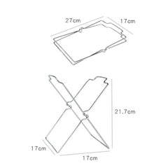 Stainless Steel Kitchen Foldable Storage Rack Plastic Bag Towel Trash Can Holder