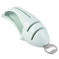 Multi-Function Fish Shape Knife Sharpener Tool Holder Diamond Tungsten Steel Knife Sharpener, Green, Pink, Black