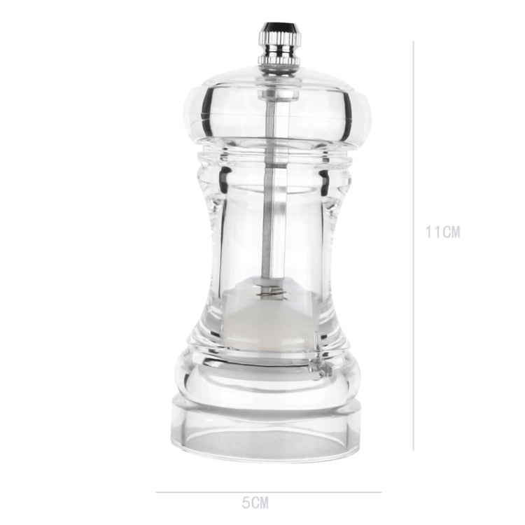 Acrylic Transparent Pepper Grinder Manual Pepper Grinder Ceramic Core Multi-Purpose Seasoning Bottle, 4 Inch, 5 Inch, 6 Inch Acrylic Transparent Pepper Grinder Manual Pepper Grinder Ceramic Core Multi-Purpose Seasoning Bottle, 4 Inch, 5 Inch, 6 Inch
