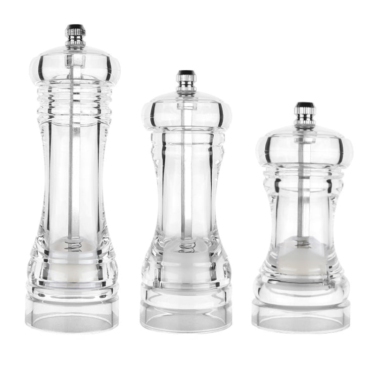 Acrylic Transparent Pepper Grinder Manual Pepper Grinder Ceramic Core Multi-Purpose Seasoning Bottle, 4 Inch, 5 Inch, 6 Inch Acrylic Transparent Pepper Grinder Manual Pepper Grinder Ceramic Core Multi-Purpose Seasoning Bottle, 4 Inch, 5 Inch, 6 Inch
