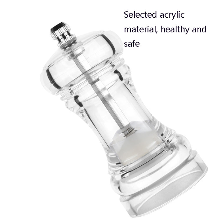 Acrylic Transparent Pepper Grinder Manual Pepper Grinder Ceramic Core Multi-Purpose Seasoning Bottle, 4 Inch, 5 Inch, 6 Inch Acrylic Transparent Pepper Grinder Manual Pepper Grinder Ceramic Core Multi-Purpose Seasoning Bottle, 4 Inch, 5 Inch, 6 Inch