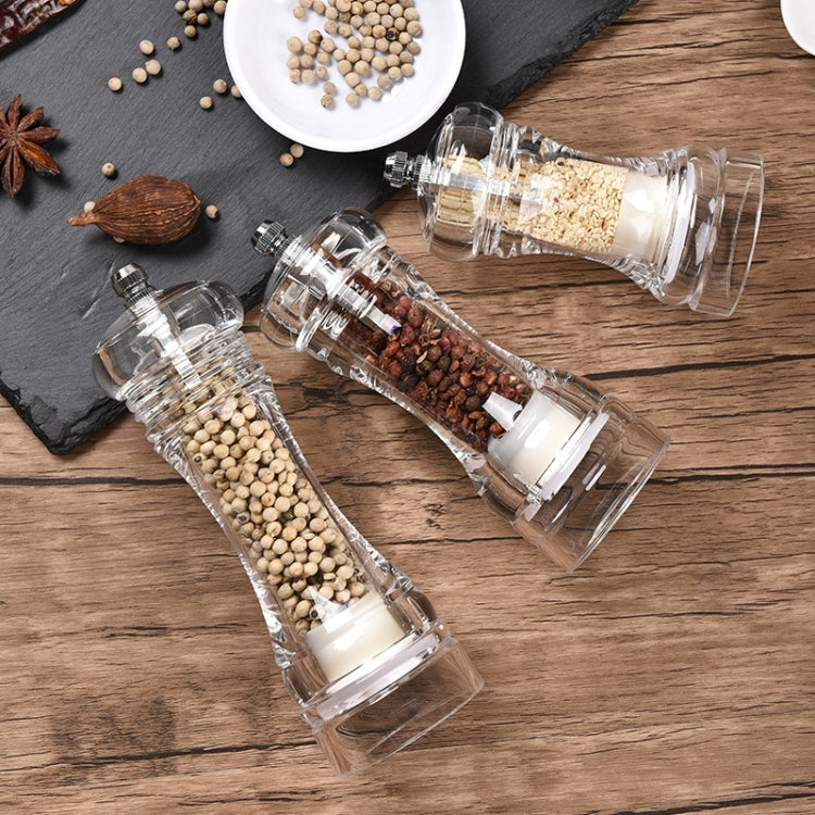Acrylic Transparent Pepper Grinder Manual Pepper Grinder Ceramic Core Multi-Purpose Seasoning Bottle, 4 Inch, 5 Inch, 6 Inch Acrylic Transparent Pepper Grinder Manual Pepper Grinder Ceramic Core Multi-Purpose Seasoning Bottle, 4 Inch, 5 Inch, 6 Inch
