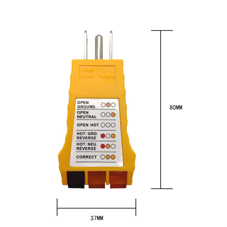SK300 US Plug Socket Phase Tester Three-Wire Loop Power Socket Tester SK300 US Plug Socket Phase Tester Three-Wire Loop Power Socket Tester