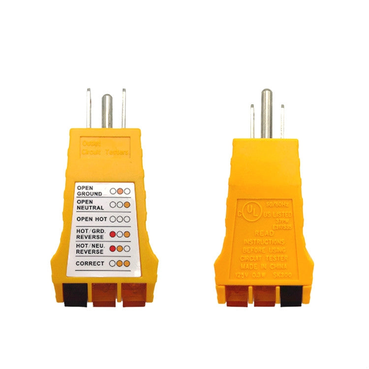 SK300 US Plug Socket Phase Tester Three-Wire Loop Power Socket Tester SK300 US Plug Socket Phase Tester Three-Wire Loop Power Socket Tester