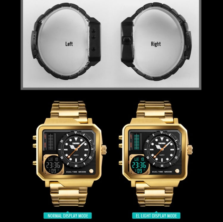 SKMEI 1392 Multi-Function Outdoor Sports Watch Business Double Display Waterproof Electronic Watch SKMEI 1392 Multi-Function Outdoor Sports Watch Business Double Display Waterproof Electronic Watch