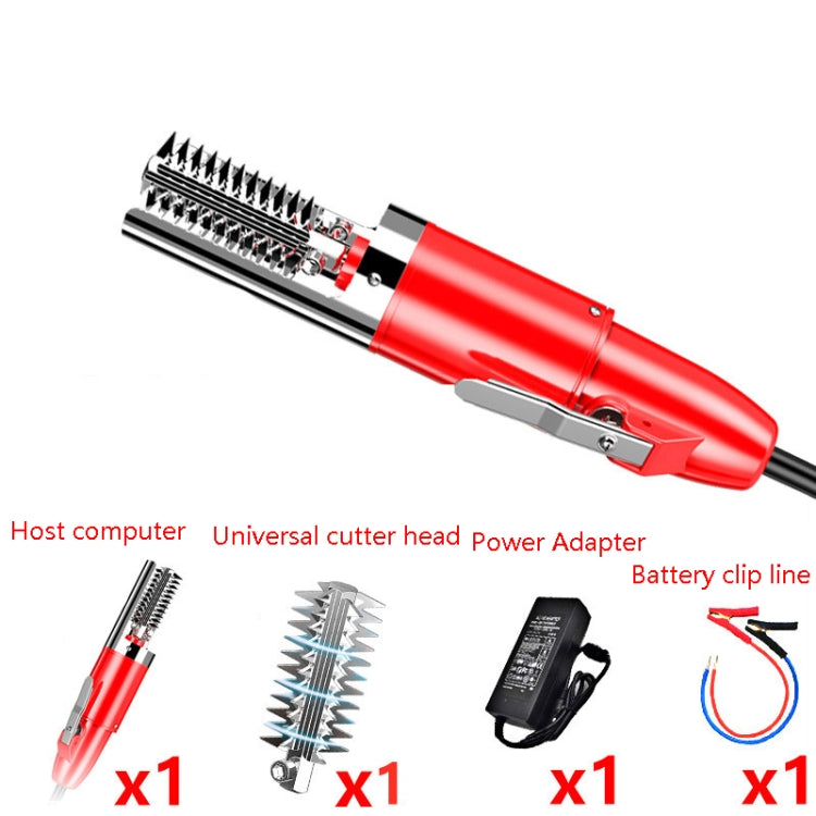 Electric Fish Scale Scraper Household Use Scraping Tool, CN Plug, Red, Black Electric Fish Scale Scraper Household Use Scraping Tool, CN Plug, Red, Black
