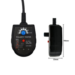 Detector de fase de enchufe S2001 Detector de fugas de circuito de enchufe de bucle trifásico multifunción, enchufe de la UE, S2001