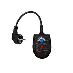 Detector de fase de enchufe S2001 Detector de fugas de circuito de enchufe de bucle trifásico multifunción, enchufe de la UE, S2001