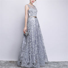 Banquet Lace Sleeveless Long Party Formal Gown