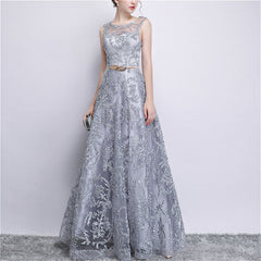 Banquet Lace Sleeveless Long Party Formal Gown