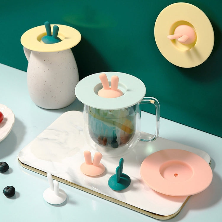 Food Grade Bunny Ears Shape Silicone Cup Lid Sealing Lid Cartoon Mug Dustproof Leak-Proof Lid Food Grade Bunny Ears Shape Silicone Cup Lid Sealing Lid Cartoon Mug Dustproof Leak-Proof Lid