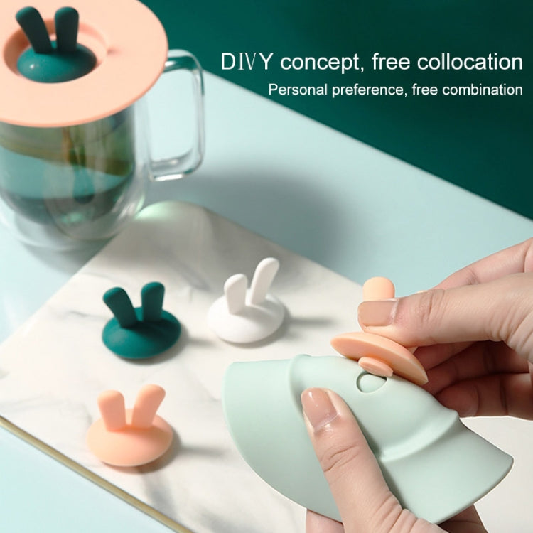 Food Grade Bunny Ears Shape Silicone Cup Lid Sealing Lid Cartoon Mug Dustproof Leak-Proof Lid Food Grade Bunny Ears Shape Silicone Cup Lid Sealing Lid Cartoon Mug Dustproof Leak-Proof Lid