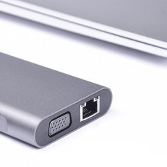 10 in 1 Type-C Multi-Function Docking Station PD Fast Charging HUB, 10 in 1