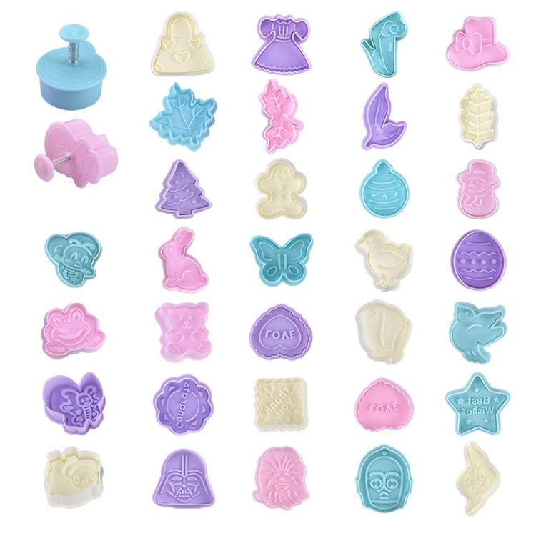4 in 1 Three-Dimensional Fondant Biscuit Embossing Mold Push-Type Cake Mold Random Style Delivery, Push-Type Cake Mold 4 in 1 Three-Dimensional Fondant Biscuit Embossing Mold Push-Type Cake Mold Random Style Delivery, Push-Type Cake Mold