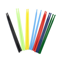 2 PCS Drumsticks Drum Kits Accessories Nylon Drumsticks, Yellow, Light Blue, Black, Light Green, Red, Navy Blue, Dark Green