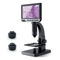Microscopio electrónico digital de observación de células microbianas de 2000 x 7 pulgadas con lupa
