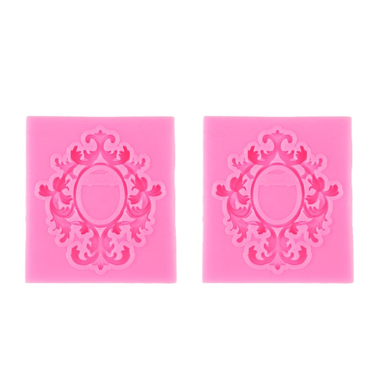 2 PCS Fondant Cake Silicone Mold Hollow Embossed Border Frame Retro Photo Frame Mould 2 PCS Fondant Cake Silicone Mold Hollow Embossed Border Frame Retro Photo Frame Mould