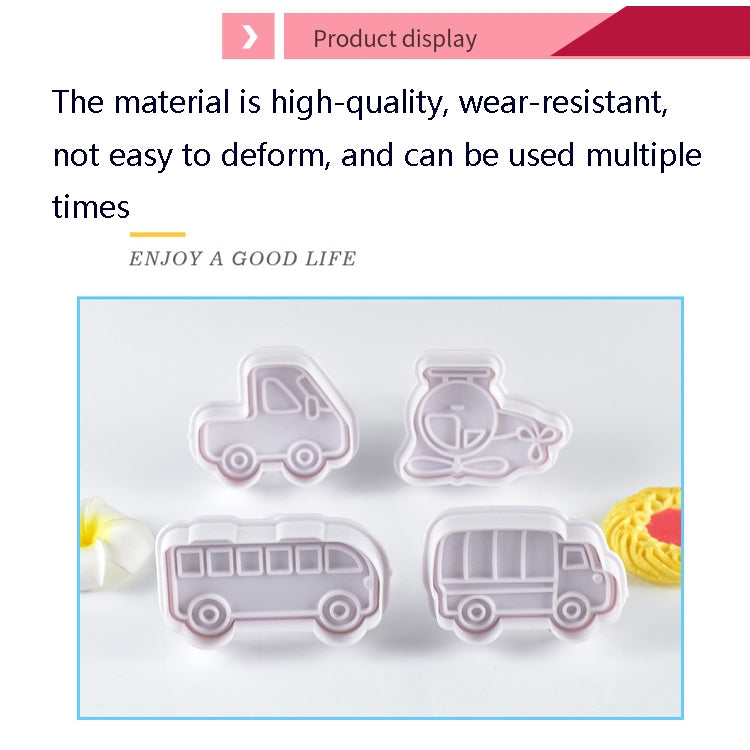 3 Sets Plastic Decorative Biscuit Mold Transportation Tool Series Biscuit Spring Mold, A, B 3 Sets Plastic Decorative Biscuit Mold Transportation Tool Series Biscuit Spring Mold, A, B