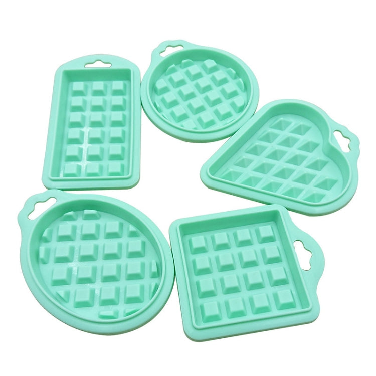 5 in 1 Food Grade Silicone Waffle Mold Kitchen Cake Set Baking Supplies, Red, Green, Beige, Pink 5 in 1 Food Grade Silicone Waffle Mold Kitchen Cake Set Baking Supplies, Red, Green, Beige, Pink