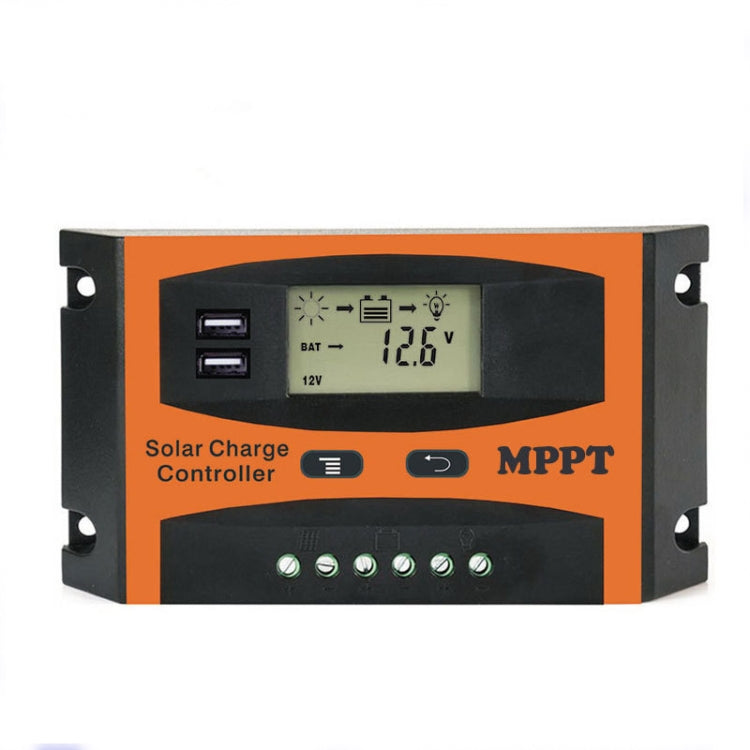 Controlador solar de identificación automática MPPT de 12 V/24 V con salida USB, 30 A, 40 A, 50 A, 60 A Controlador solar de identificación automática MPPT de 12 V/24 V con salida USB, 30 A, 40 A, 50 A, 60 A