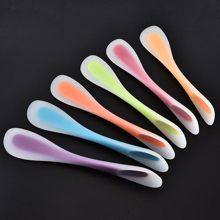 Multifunctional Double-Headed Dual-Purpose Silicone Spatula Translucent Spoon Baking Tool, Random Color Delivery Multifunctional Double-Headed Dual-Purpose Silicone Spatula Translucent Spoon Baking Tool, Random Color Delivery